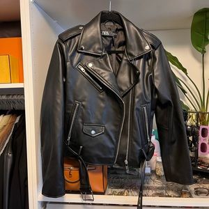 Zara Faux Leather Jacket